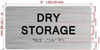 NYC DRY STORAGE SIGN WITH RAISED LETTERS