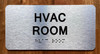 HVAC ROOM SAFETY SIGN / HEATING