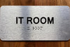 IT ROOM / INFORMATION TECHNOLOGY ROOM SIGN WITH RAISED LETTERS