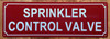 SPRINKLER VALVE ROOM COMPLIANCE SIGN