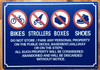HPD NYC NO STORAGE IN HALLWAY SIGN