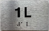 APT NUMBER 1L SIGN-UNIT NUMBER SIGN WITH RAISED LETTERS