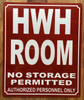 FD HWH ROOM SIGN