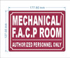 FD MECHANICAL AND FACP ROOM SIGN