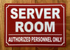 NYC SERVER ROOM SIGN