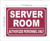 HPD SERVER ROOM SIGN