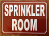 NYC SPRINKLER ROOM SIGN