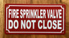 FIRE SPRINKLER VALVE