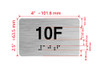 Apartment Number unit 10F Hpd Sign