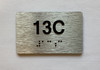 Apartment Number unit 13C Safety Sign