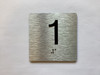 Elevator Floor Number / Elevator Jamb Plate 1 Compliance Sign