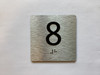 Elevator Floor Number / Elevator Jamb Plate 8 Safety Sign