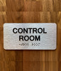Control Room Sign with Raised Letters & Grade 2 Compliance Sign