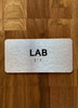 Lab Sign with Raised Letters & Grade 2 Compliance Sign