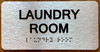 Laundry Room Sign with Raised Letters & Grade 2 Sign