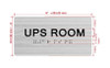 UPS Room Sign with Raised Letters & Grade 2 Hpd Sign