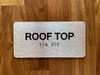 Rooftop Sign with Raised Letters & Grade 2 Safety Sign