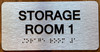 Storage Room 1 Sign with Raised Letters & Grade 2 Sign