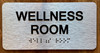 Wellens Room Sign with Raised Letters & Grade 2 Sign