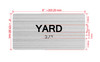 Yard Sign with Raised Letters & Grade 2 Hpd Sign