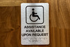 Assistance Available Upon Request Compliance Sign