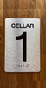 Cellar 1 Sign with Raised Letters & Grade 2 Compliance Sign