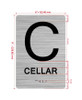 FLOOR C CELLAR Hpd Sign