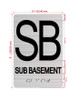 FLOOR SB SUB BASEMENT Hpd Sign