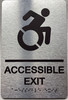 EXIT ACCESSABLE Sign