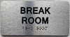 BREAK ROOM Sign