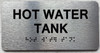 HOT WATER TANK SIGN