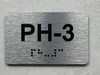 APT# PH-3 SILVER Safety Sign