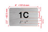 APT# 1C SILVER Ada Sign