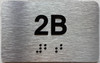 APT# 2B SILVER Compliance Sign