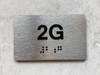 APT# 2G SILVER Safety Sign