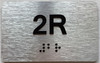 APT# 2R SILVER Sign