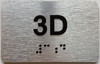 APT# 3D SILVER Sign