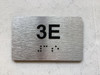 APT# 3E SILVER Safety Sign