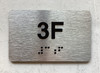 APT# 3F SILVER Ada Sign