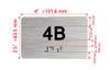 APT# 4B SILVER Hpd Sign