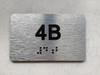 APT# 4B SILVER Compliance Sign