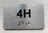 APT# 4H SILVER Ada Sign