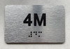 APT# 4M SILVER Ada Sign