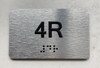 APT# 4R SILVER Safety Sign