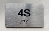 APT# 4S SILVER Ada Sign