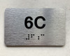 APT# 6C SILVER Ada Sign