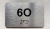 APT# 6O SILVER Safety Sign