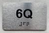 APT# 6Q SILVER Ada Sign