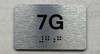 APT# 7G SILVER Safety Sign