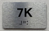 APT# 7K SILVER Ada Sign